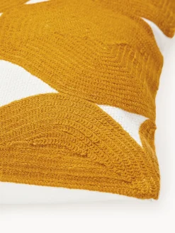 Funda de cojín bordada de algodón Bardia