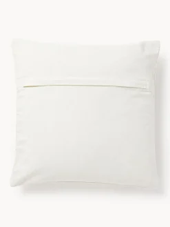 Funda de cojín bordada de algodón texturizada Vahid