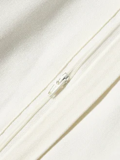 Funda de cojín bordada de algodón texturizada Vahid