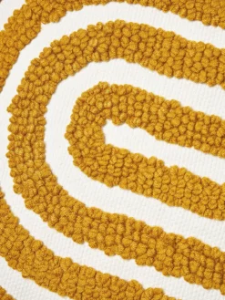 Funda de cojín bordada de algodón texturizada Vahid