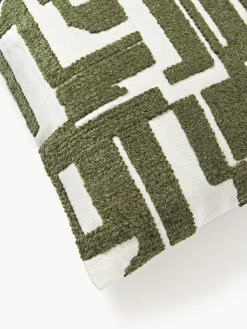 Funda de cojín bordada de chenilla Fran