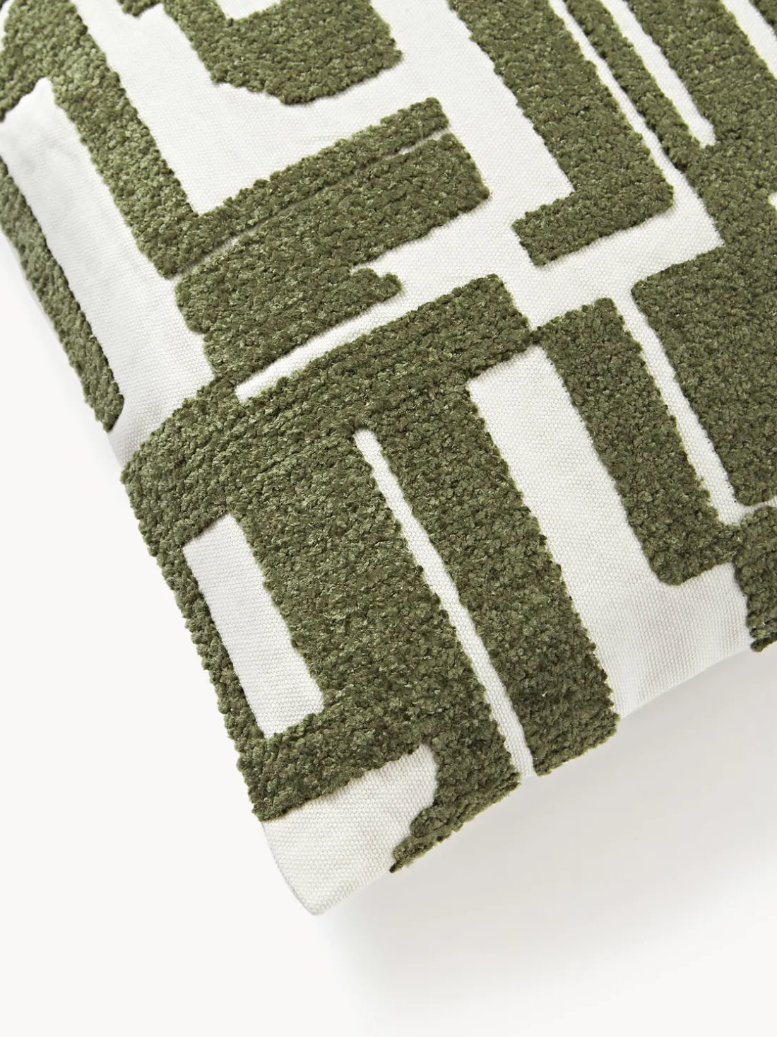 Funda de cojín bordada de chenilla Fran