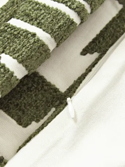 Funda de cojín bordada de chenilla Fran