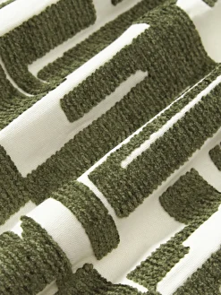 Funda de cojín bordada de chenilla Fran