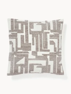 Funda de cojín bordada de chenilla Fran