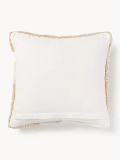 Funda de cojín capitoné con mechones decorativos Malu