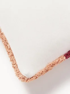 Funda de cojín capitoné con mechones decorativos Malu