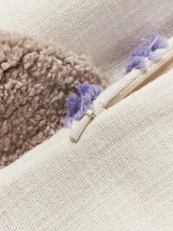 Funda de cojín capitoné con mechones decorativos Coraline