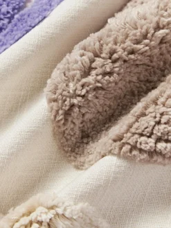 Funda de cojín capitoné con mechones decorativos Coraline