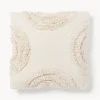 Funda de cojín con adornos empenachados Yara