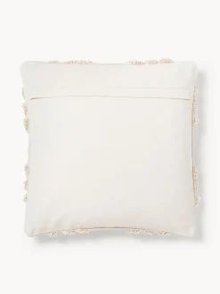 Funda de cojín con adornos empenachados Yara