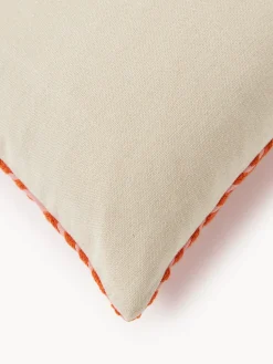 Funda de cojín con inscripción bordada Whatever