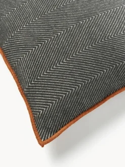 Funda de cojín con punto espiga Agatha