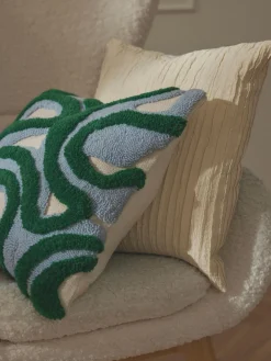 Funda de cojín con tejido capitoné Jiri