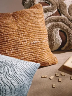 Funda de cojín con tejido capitoné Jiri