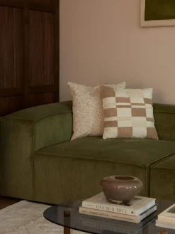 Funda de cojín con tejido a cuadros Scout