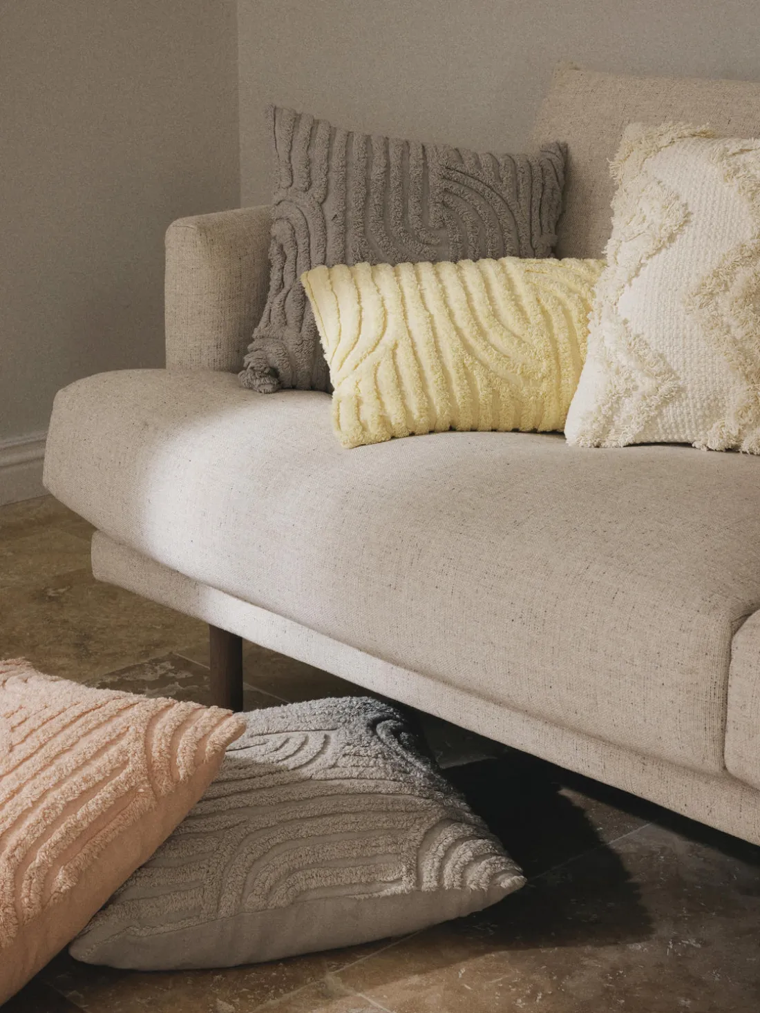 Funda de cojín de algodón Bell