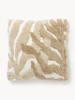 Funda de cojín de algodón con tejido capitoné Sela