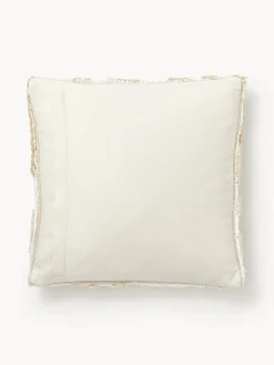 Funda de cojín de algodón con tejido capitoné Sela