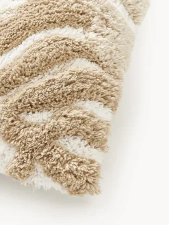 Funda de cojín de algodón con tejido capitoné Sela