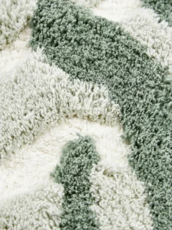 Funda de cojín de algodón con tejido capitoné Sela