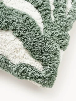 Funda de cojín de algodón con tejido capitoné Sela