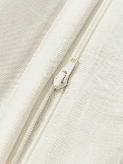 Funda de cojín de algodón con tejido capitoné Sela