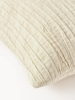 Funda de cojín de algodón con plisado Artemis