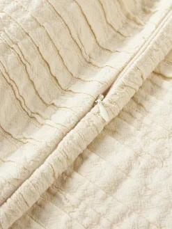 Funda de cojín de algodón con plisado Artemis