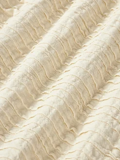 Funda de cojín de algodón con plisado Artemis