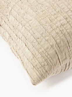 Funda de cojín de algodón con plisado Artemis