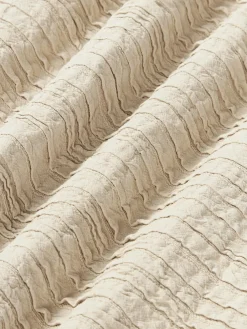 Funda de cojín de algodón con plisado Artemis