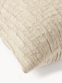 Funda de cojín de algodón con plisado Artemis