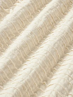 Funda de cojín de algodón con plisado Artemis