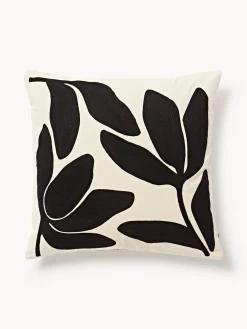 Funda de cojín de algodón con estampado floral Herbert