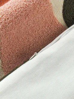 Funda de cojín de algodón estampado abstracto Nomi