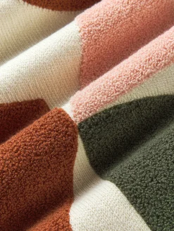 Funda de cojín de algodón estampado abstracto Nomi