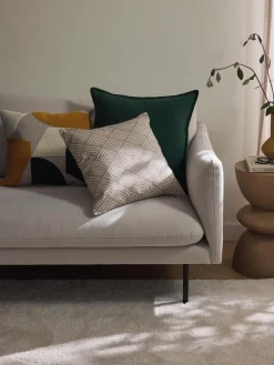 Funda de cojín de algodón estampado abstracto Nomi