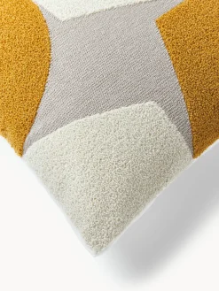 Funda de cojín de algodón estampado abstracto Nomi