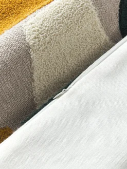 Funda de cojín de algodón estampado abstracto Nomi