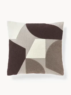 Funda de cojín de algodón estampado abstracto Nomi