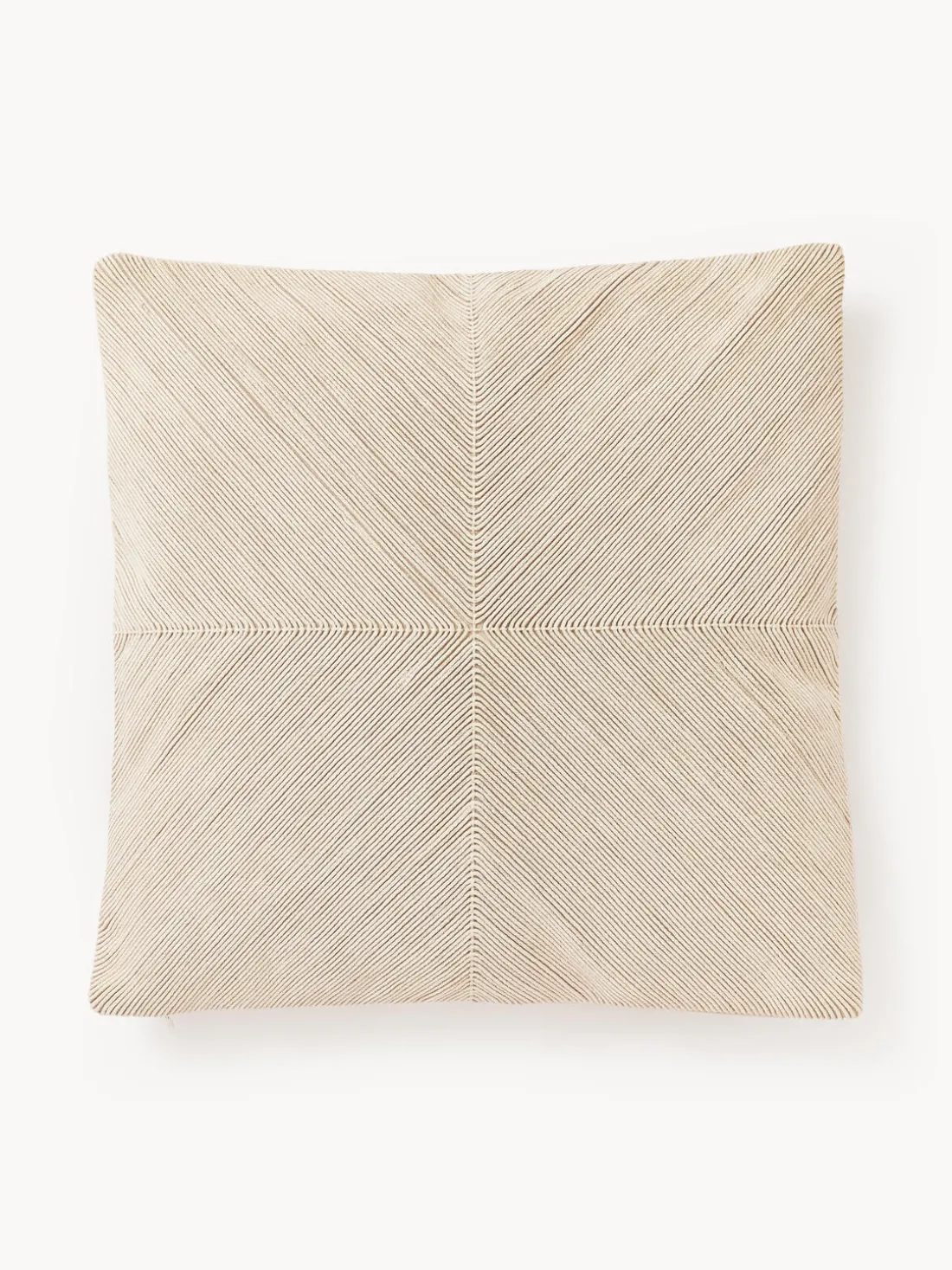Funda de cojín de algodón texturizado Rino