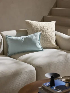 Funda de cojín de borreguillo Dotty