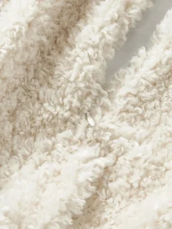 Funda de cojín de borreguillo Dotty