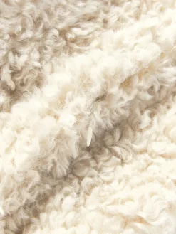 Funda de cojín de borreguillo Dotty