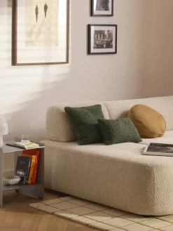 Funda de cojín de borreguillo Dotty