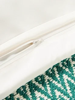 Funda de cojín de exterior con tejido estampado y flecos Suria