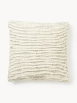 Funda de cojín de lana bordada Jaira