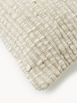 Funda de cojín de lana bordada Jaira