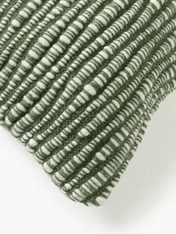 Funda de cojín de lana bordada Jaira